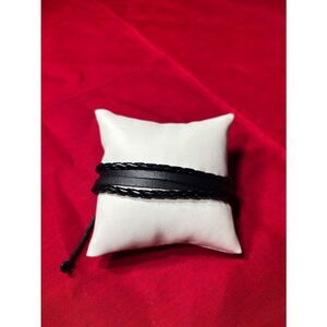 New! Decorative Leather Bracelet Men Wrap Handmade Wristband Adjustable